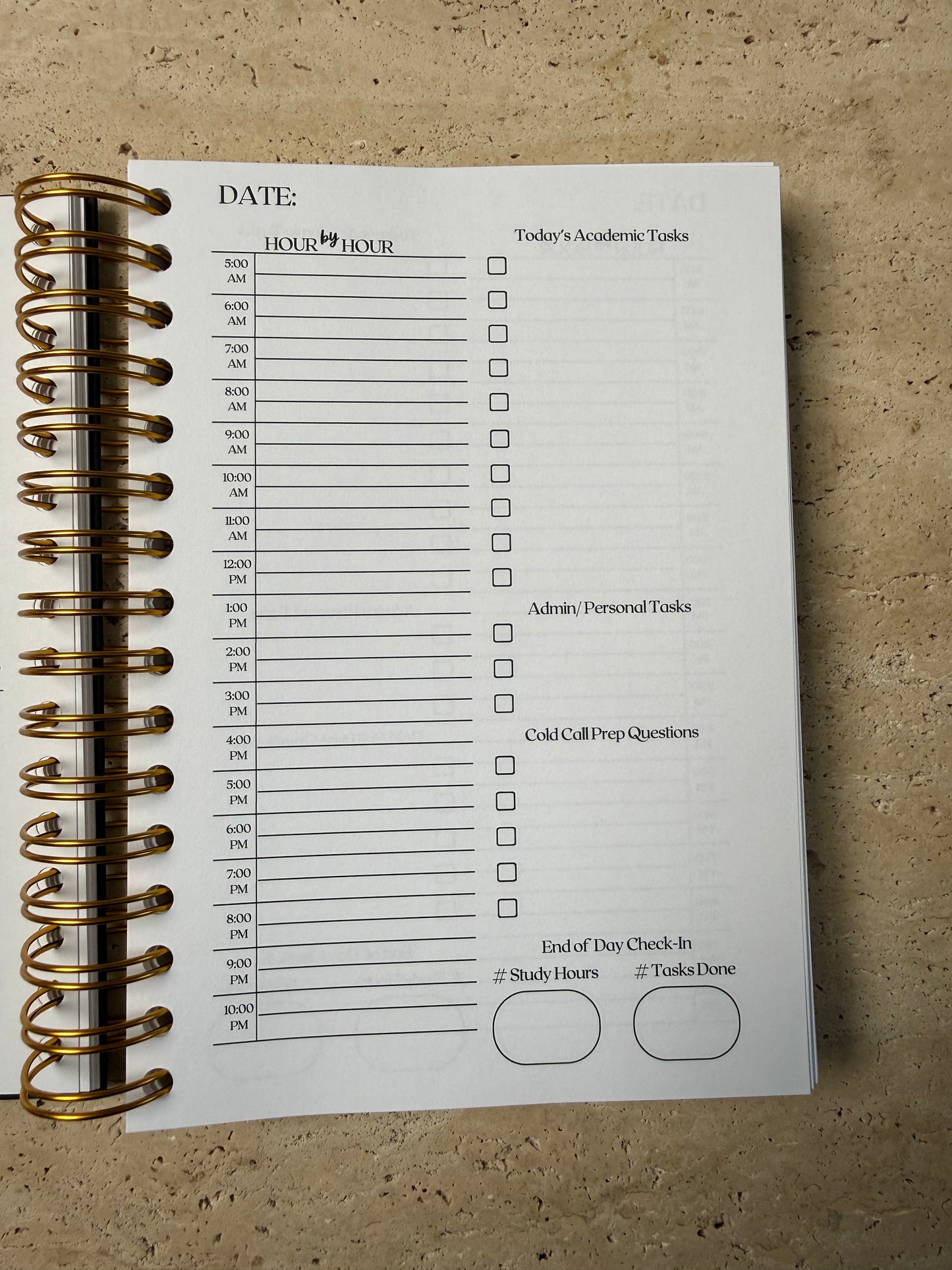 The Docket Law School Semester Planner