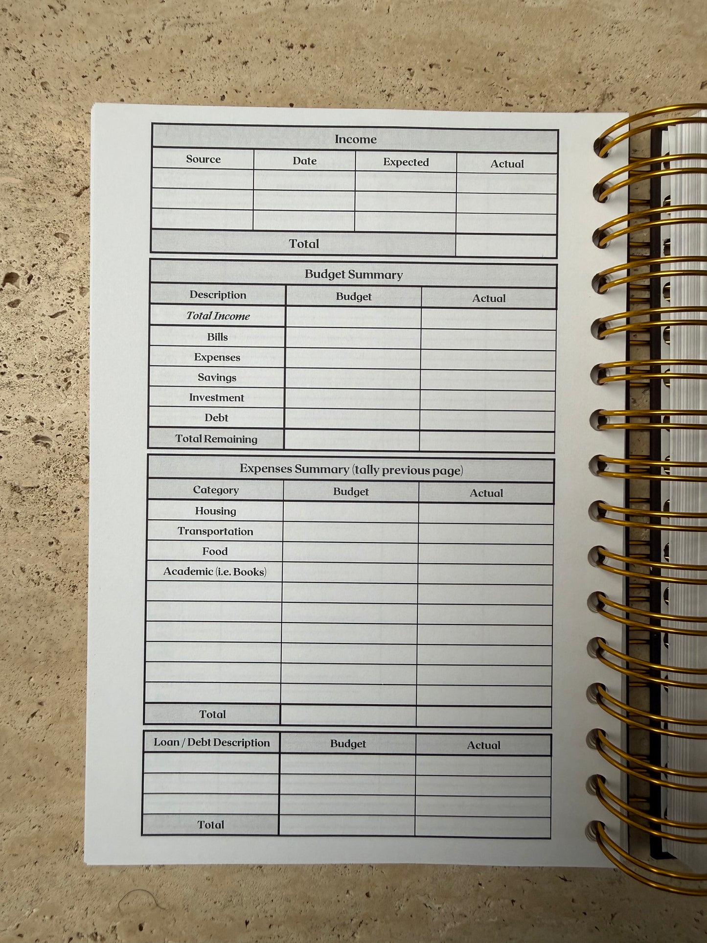 The Docket Law School Semester Planner